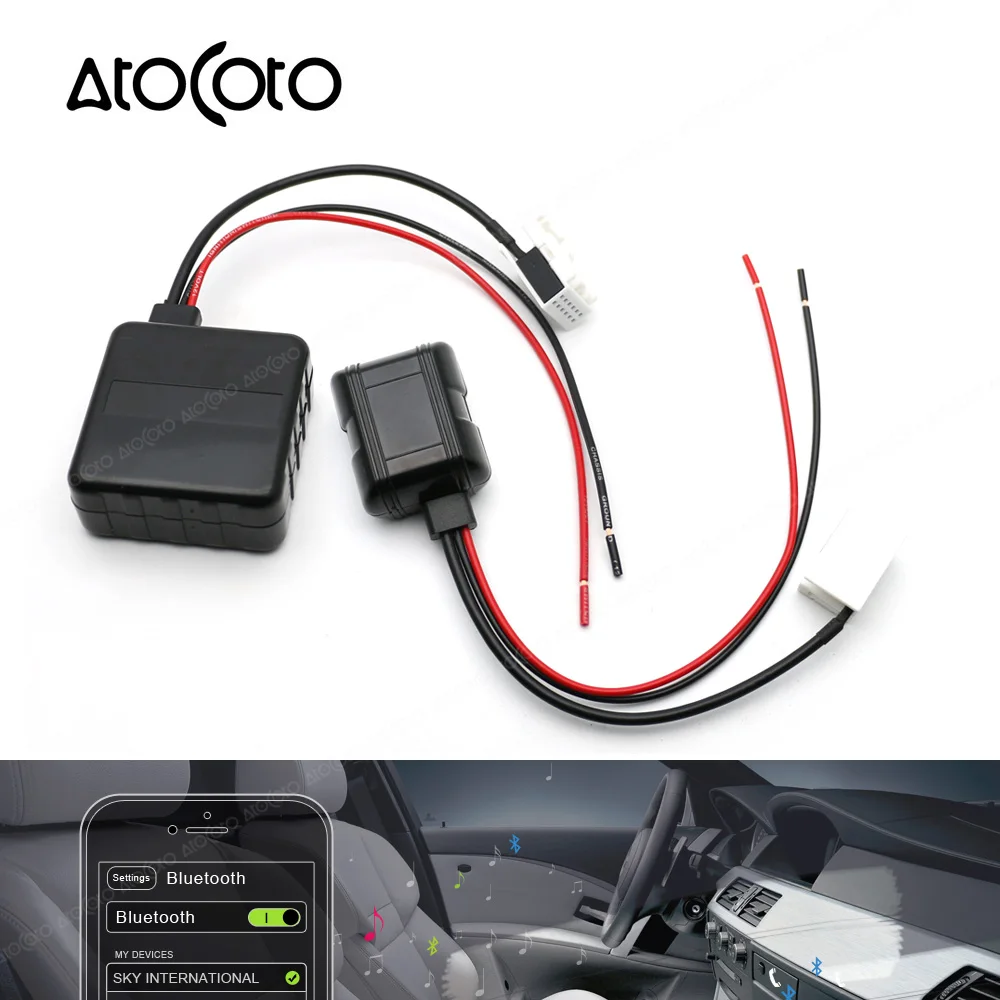 Автомобильный модуль Bluetooth для BMW E60 04 10 E63 E64 E61 Радио стерео Aux кабель адаптер с