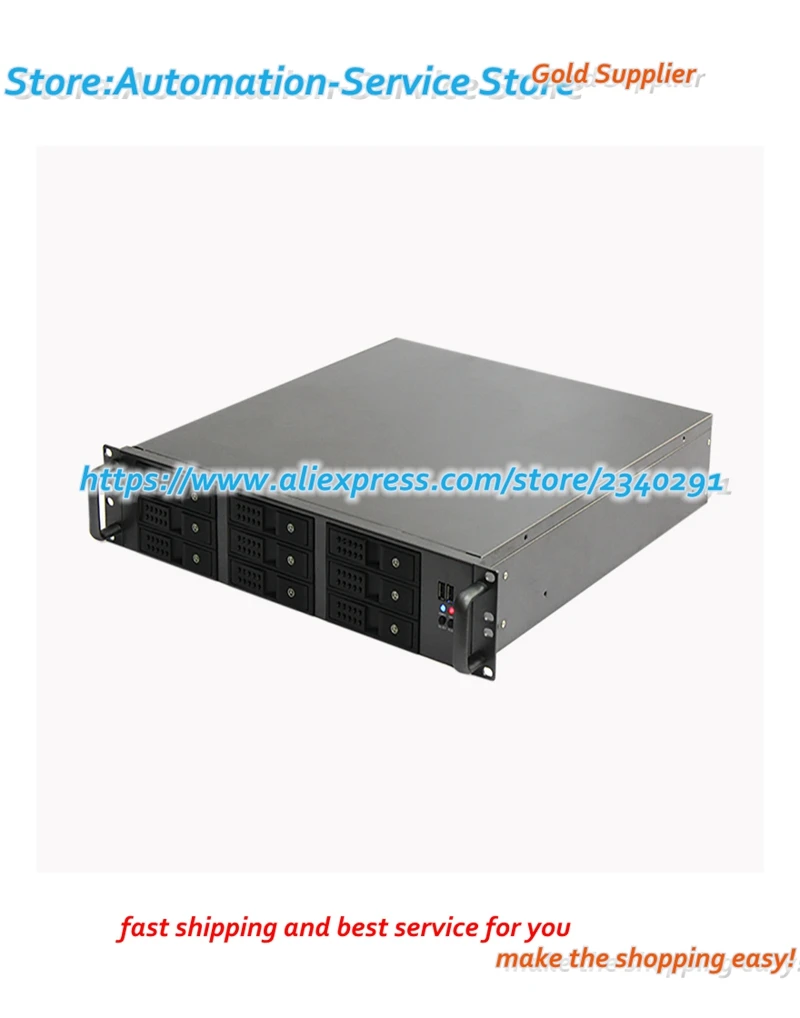 R2U480 9 установленная ATX Материнская плата Горячий Разъем USB3.0 2U серверное шасси с