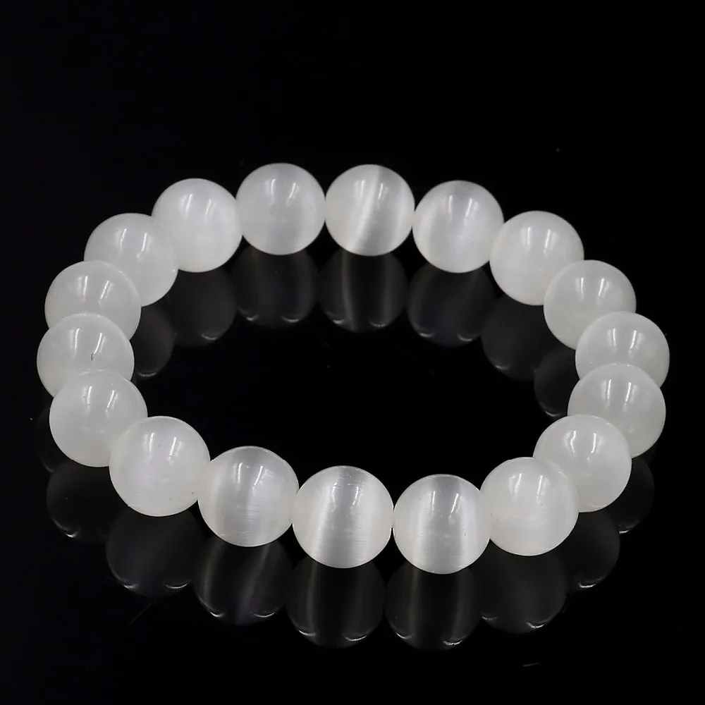 Женский браслет с белым огненным опалом и бусинами|bracelets for|charm braceletcharm bracelets for women |