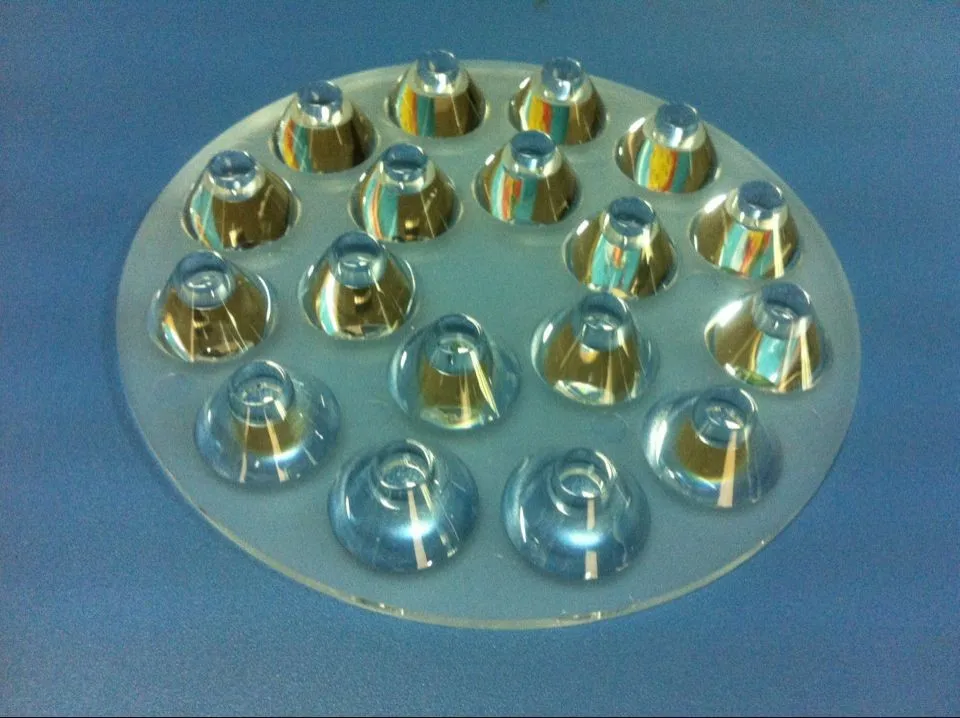 

10pcs 20 30 45 60 degree high power led lens Optical Lens 110MM x11MM PMMA Lens for 18x1W led ceiling down light