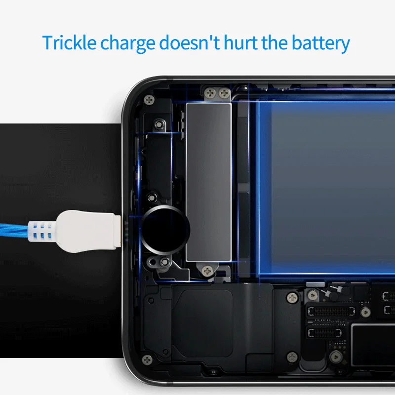 Светодиодный светящийся зарядный кабель USB type C Micro 8 контактный для зарядки