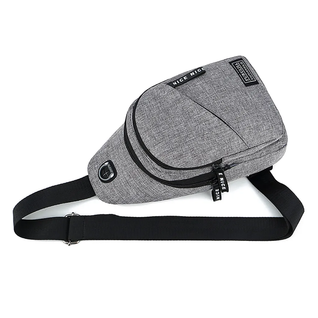 Мужская сумка мессенджер из ткани Оксфорд нагрудная модная маленькая с