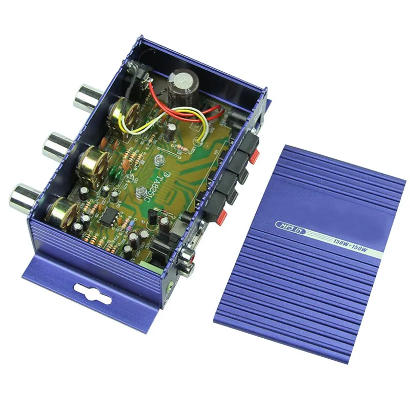 Автомобильный стерео усилитель цифровой плеер 12 В Hi Fi Поддержка USB/SD/FM/MMC/DVD/MP3