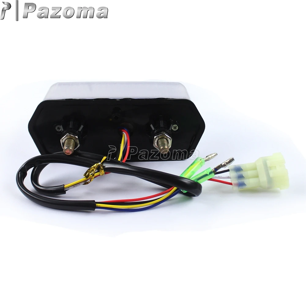 Мотоцикл Pazoma Интегрированный сигнал светодиодный задний фонарь ходовая лампа