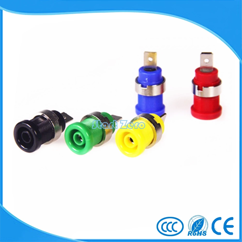 5 шт. 4 мм вилка типа банан гнездо из чистой меди безопасное покрытие высокое