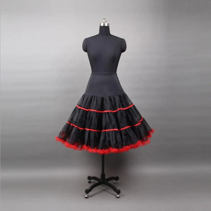 Crinoline Tulle Petticoat Short Woman Red Black Girl Skirt Underskirt Kinderen Jupon | Свадьбы и торжества