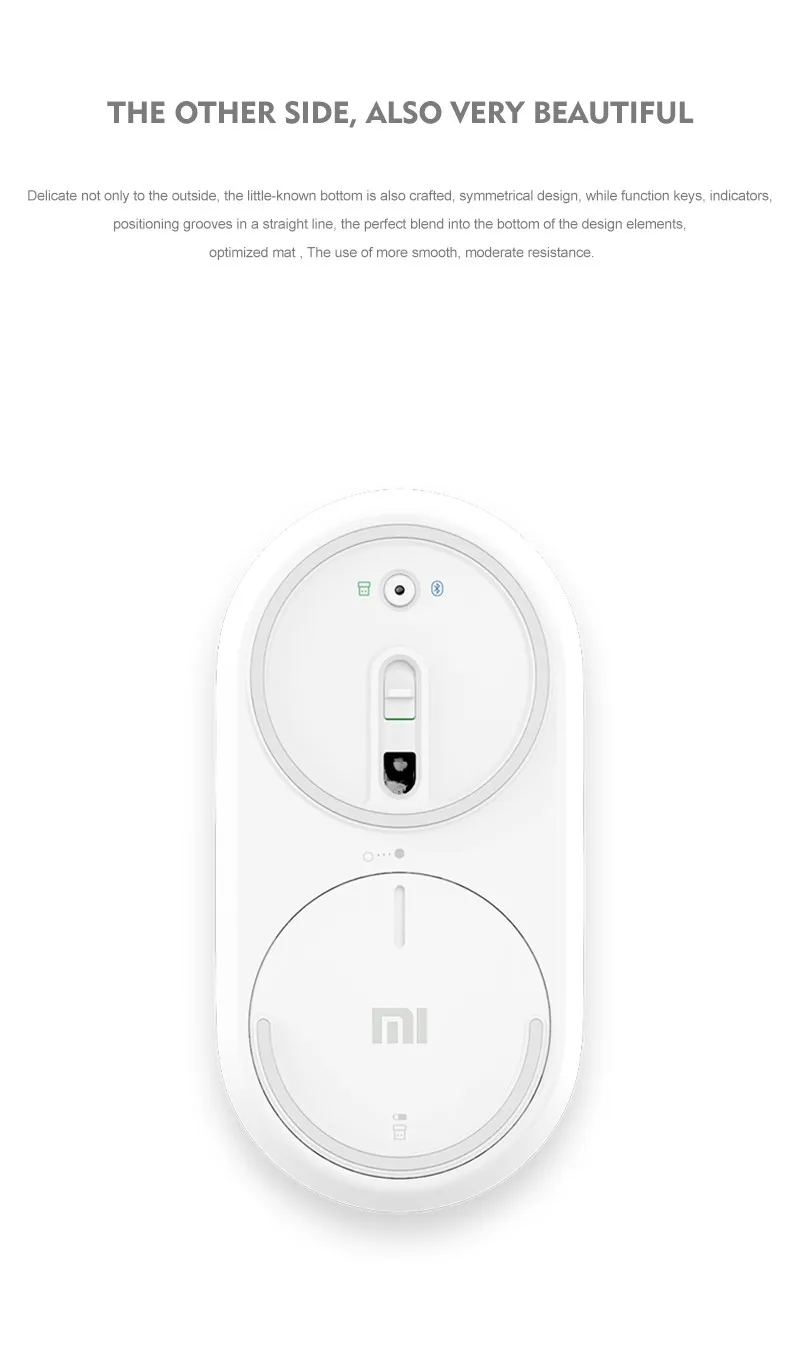 Xiaomi Мини Портативный WiFi 2,4G и Bluetooth двойной беспроводной Mous алюминиевый сплав ABS 1200 dpi Лазерная Поддержка Windows 8 10 PC