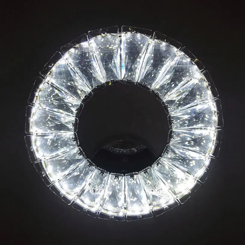 Светодиодная кольцевая настенная лампа из нержавеющей стали прикроватная для