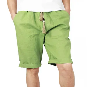 2022 летняя детская одежда, шорты для мальчиков, повседневные льняные хлопковые шорты для маленьких мальчиков, однотонные тонкие пляжные шорты для больших детей