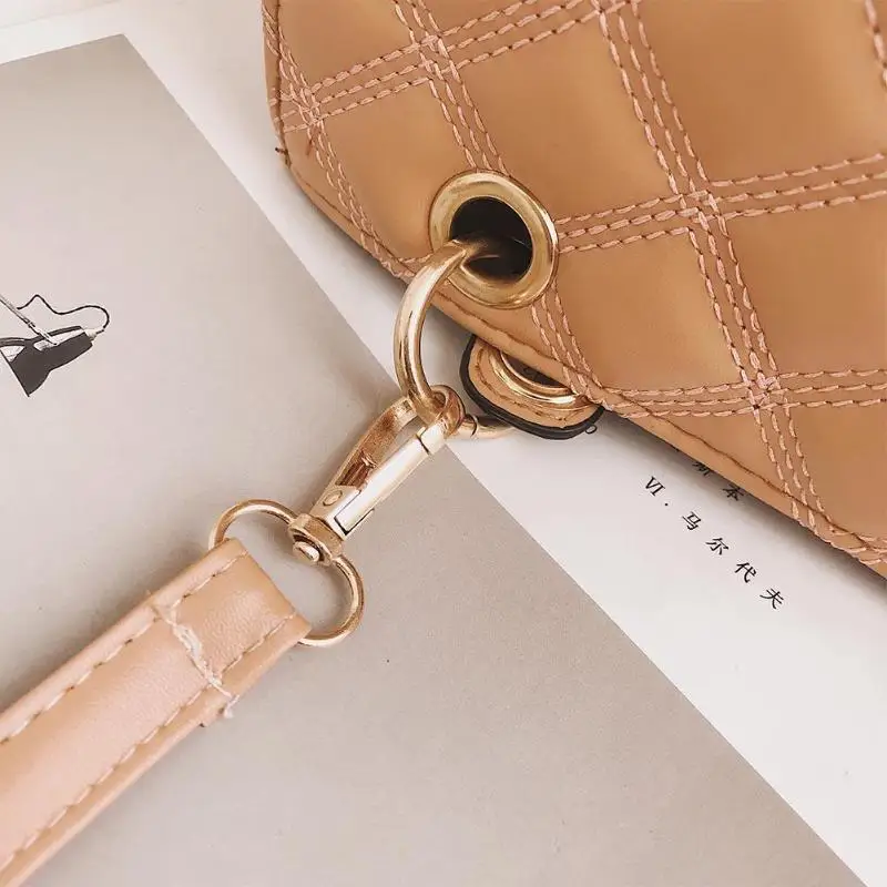 Для женщин наплечник Сумки кожа мини площади Crossbody сумка мессенджер на цепочке ремень лоскут Дизайнер Сумка-клатч