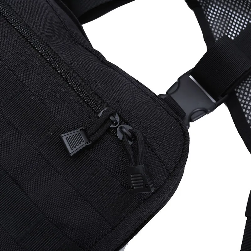 1000D тактическая сетчатая ткань нагрудная Сумка Molle аксессуар сумка на молнии