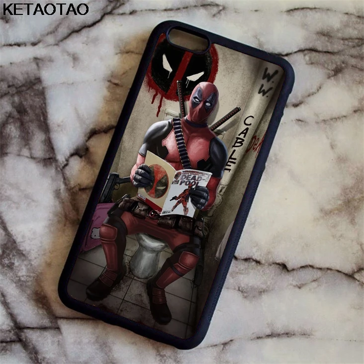 KETAOTAO Дэдпул Железный человек Супермен телефонные чехлы для iPhone 4S 5C 5S 6 6S 7 8 Plus X Samsung