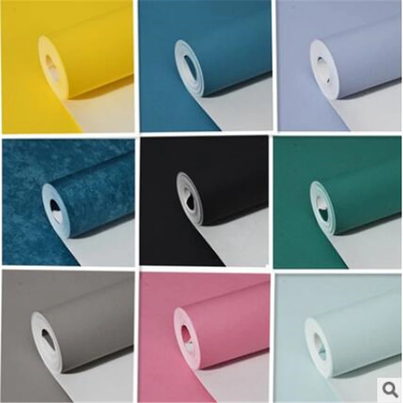 Современные минималистичные синие желтые матовые черные обои wellyu мутные