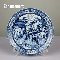 new chinese style lucky ceramic ornamental plate chinese decoration dish plate porcelain plate set wedding gift