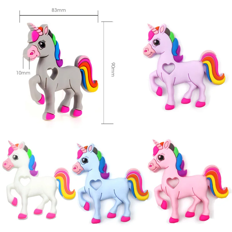 1 шт. силиконовый Прорезыватель для зубов коала фламинго единорога черепаха Giaffe