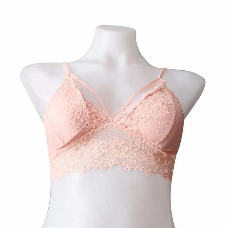 Женское кружевное нижнее белье Braletta сексуальное без спинки с v образным вырезом