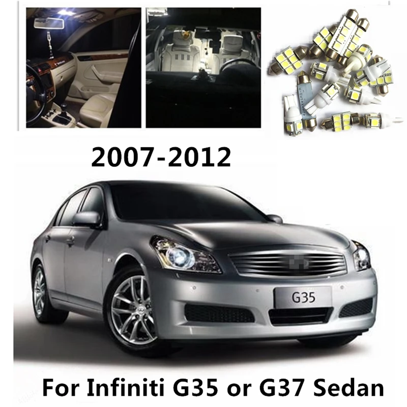 Автомобильные светодиодные светильник пы JGAUT для Infiniti G35 или G37 седан 2007 2012 10 шт.