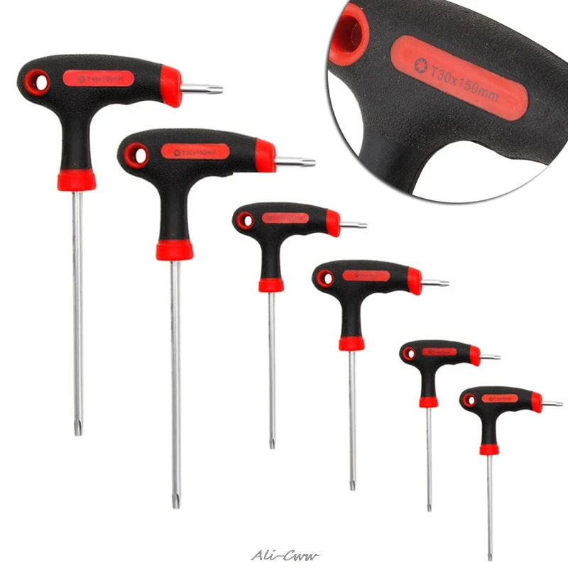 Т-образная рукоятка Torx и шестигранный ключ Отвертка Инструмент T10/T15/T20/T30/T40