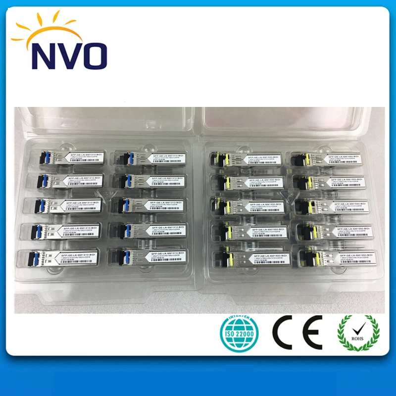 Бесплатная доставка 1 25G одиночный режим BIDI 1310/1550 60 км DDM Simplex WDM Совместимость с