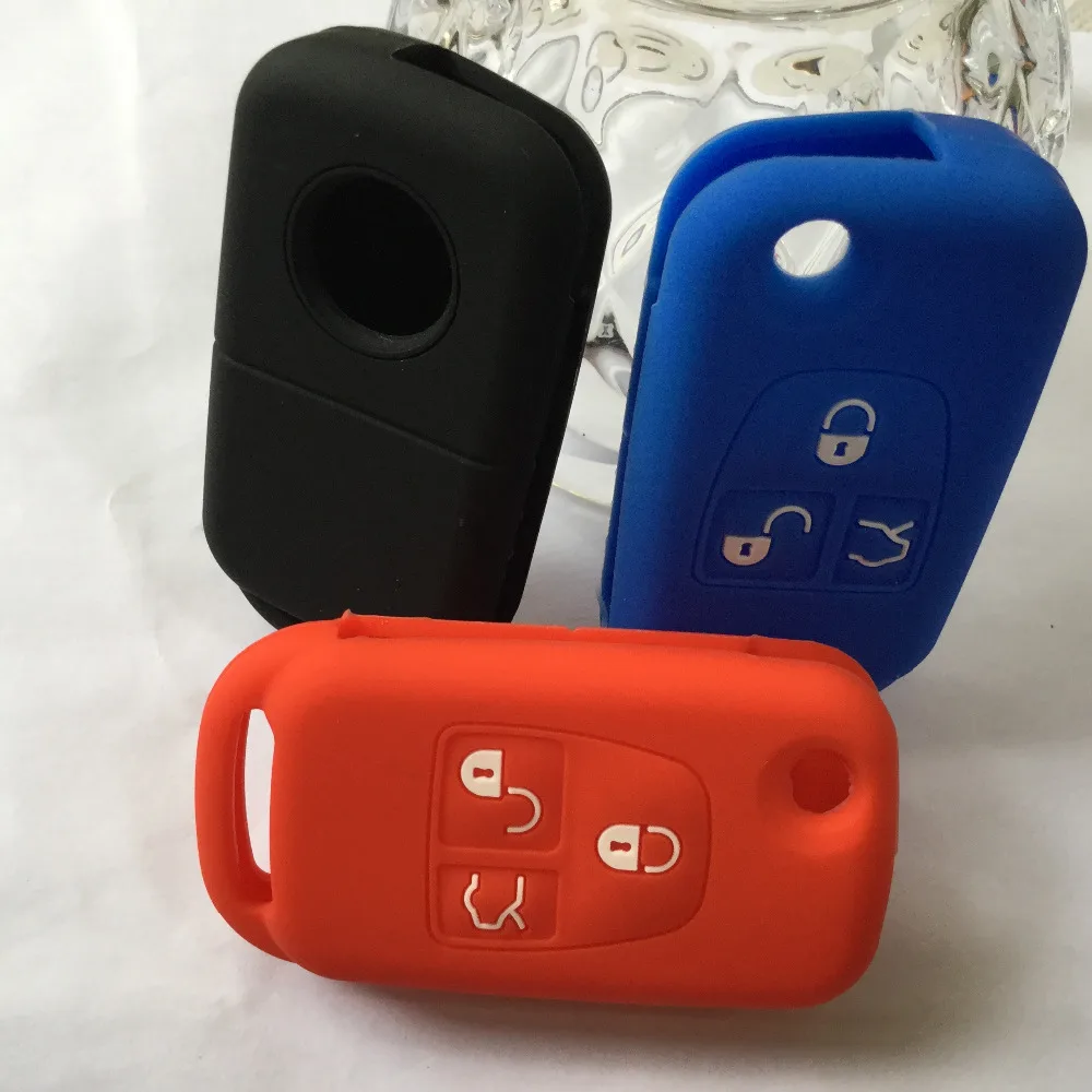 Удаленное брелок в виде ракушки силиконовый чехол для MERCEDES M S CL мл E SL 3 кнопки