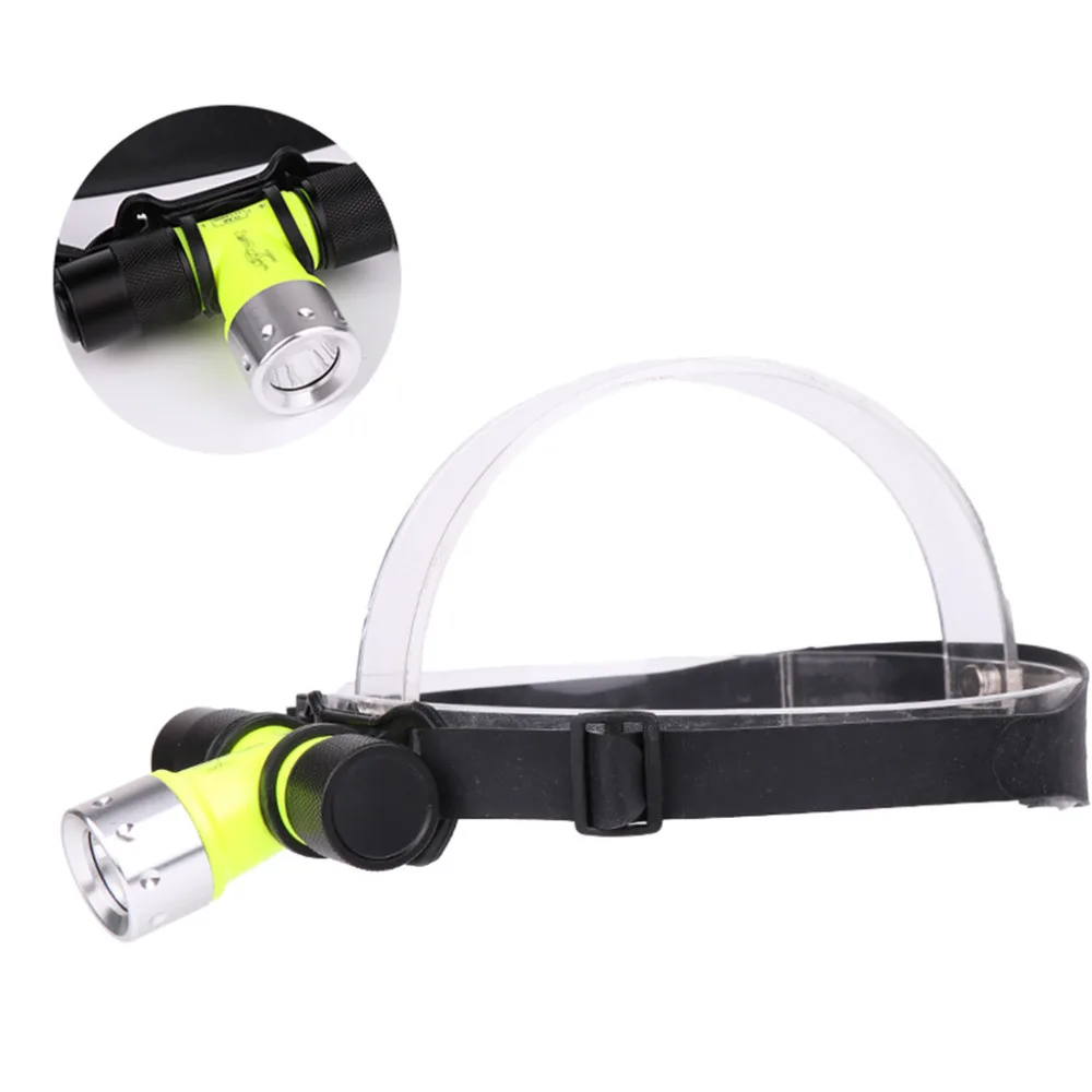 Водонепроницаемый XML T6 3 режима налобный светильник для дайвинга фонарь