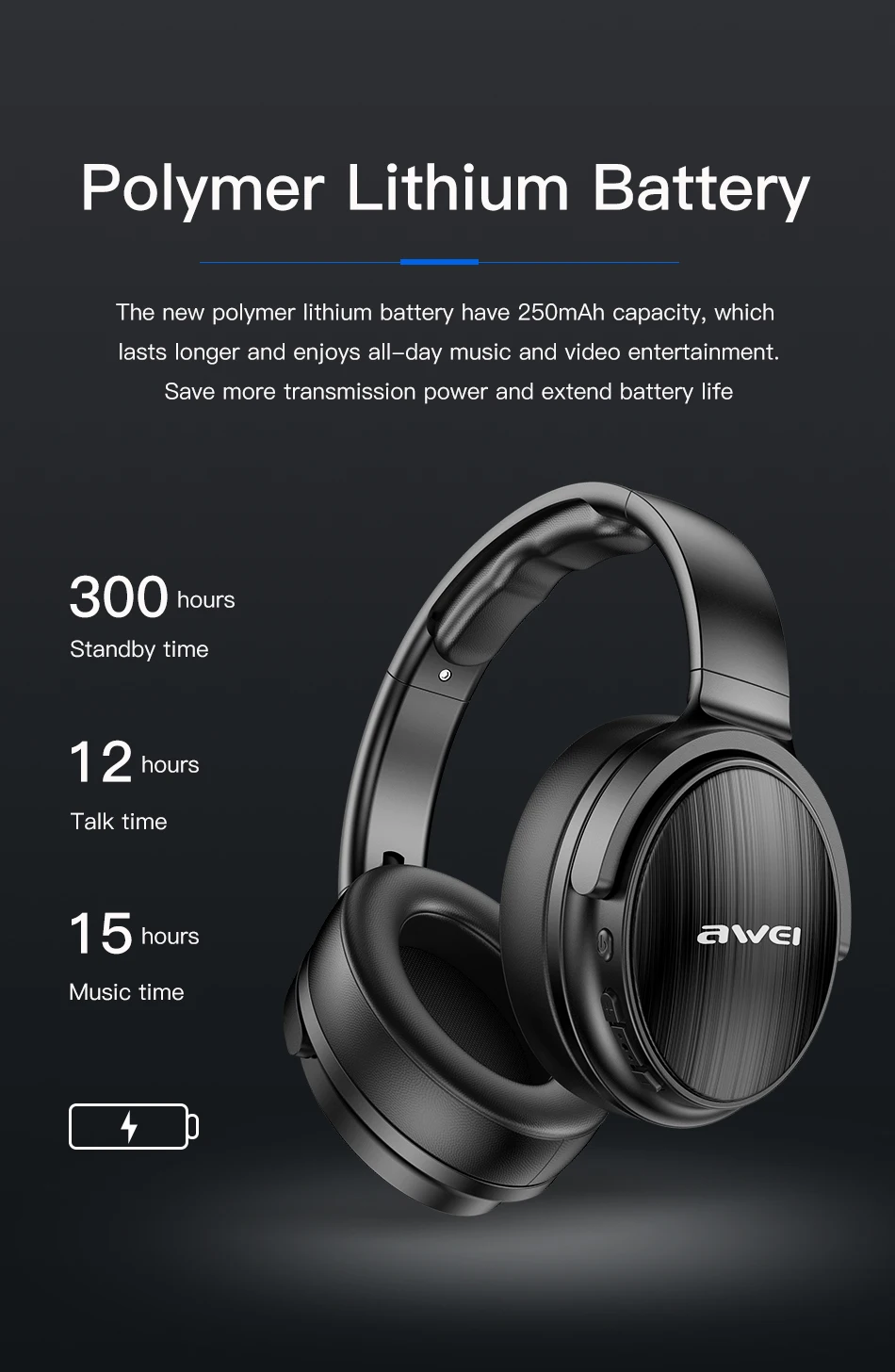 AWEI A780BL, водонепроницаемые беспроводные наушники, Спортивные Bluetooth наушники, 5,0, стерео игровая Bluetooth гарнитура с микрофоном, поддержка TF карты