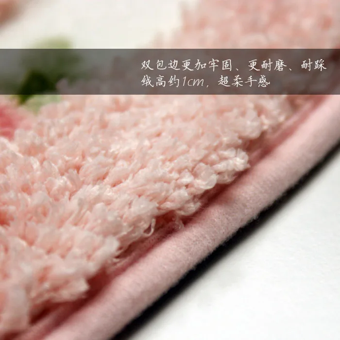 HUAMAO пасторальный Цветочный Коврик для двери мягкий плюшевый круглый вращающийся стул коврик для пола современный коврик для ванной комнаты детский игровой коврик/коврики