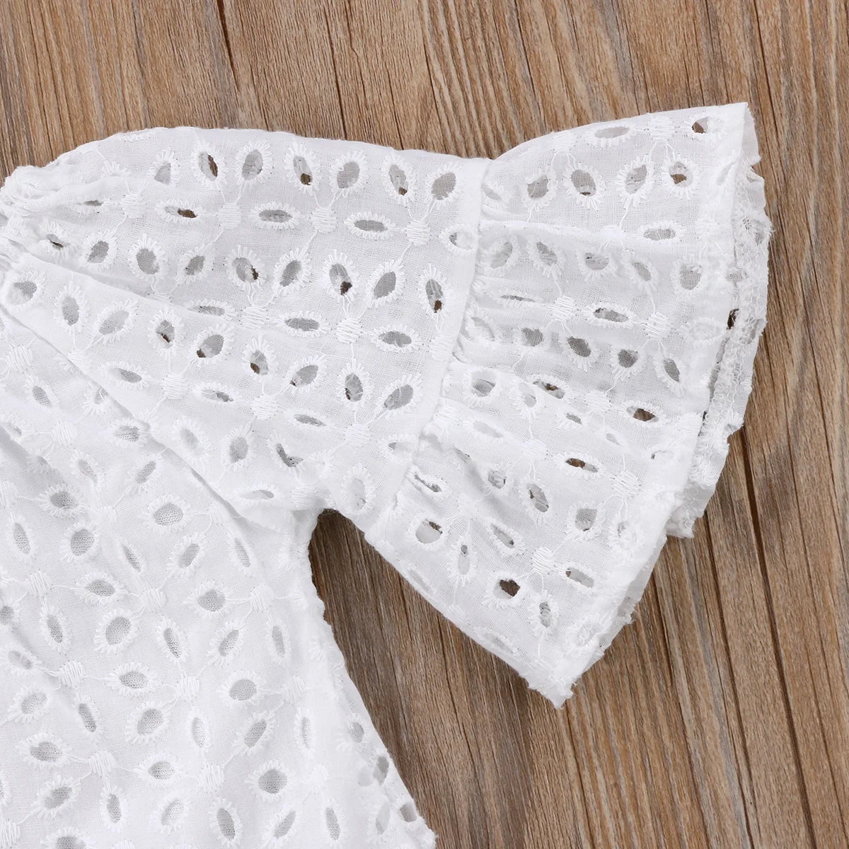 AU Lace Toddler Kid Baby Girl Flower Hollow Dress Cotton Clothes Sundress Summer Clothing Cute Three Quarter Sleeve | Детская одежда и