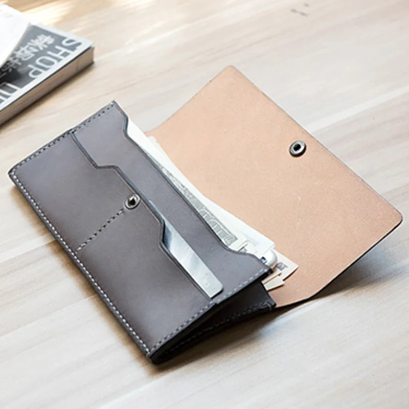 

1 Set Long Wallet Wallet Template Diy Handmade Leather Leather Bag Acrylic Durable Sewing Template Hand Bag 21x9x1cm