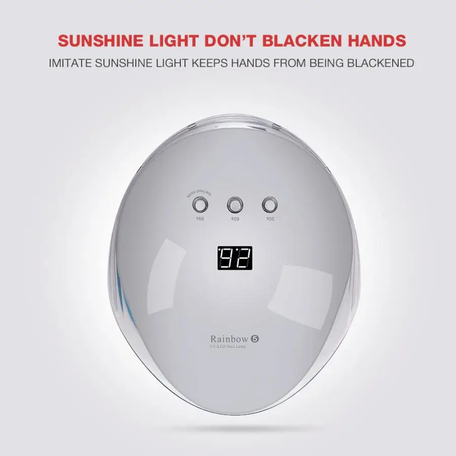 Светодиодный 36 Вт Солнечный светодиодный смарт датчик для ногтей УФ гель
