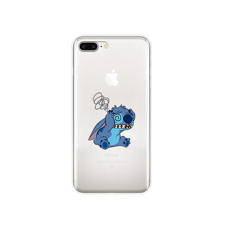 Силиконовый мягкий ТПУ чехол для телефона Disneys Stitch для Apple iPhone X XR XS MAX 7 8 7plus 6 6S Plus 5 5S SE - Color: 928