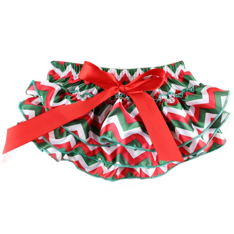 Rainbow Chevron Цветочные Сатиновые детские шаровары, многослойные подгузники, шорты с цветочным принтом для новорожденных, милые летние короткие штаны с юбкой для малышей - Цвет: Rainbow Chevron
