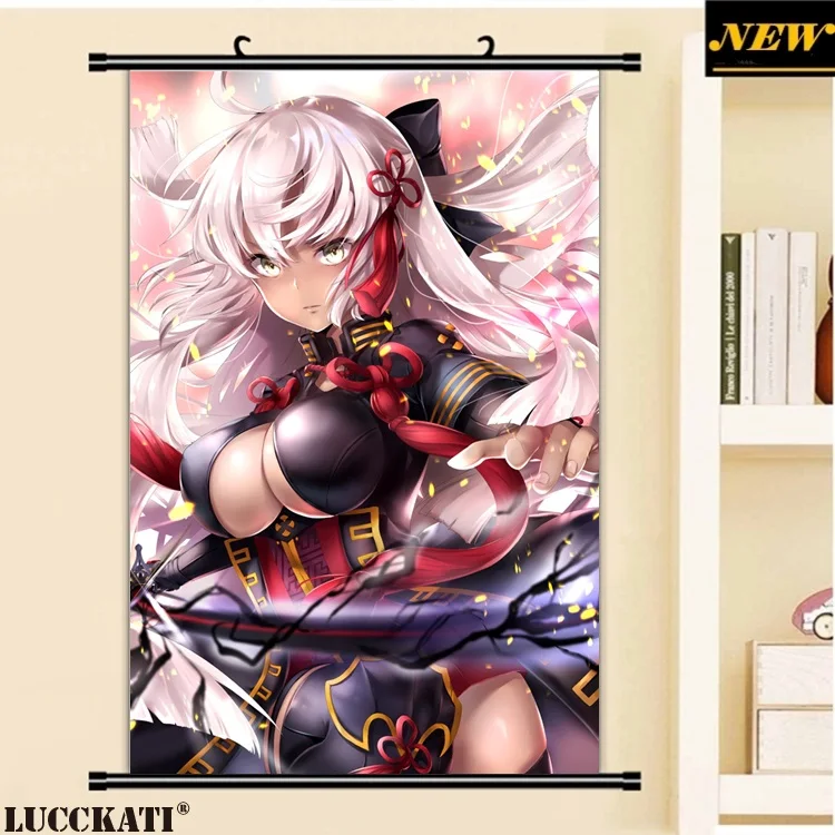 40X60 см Fate grand order Fate/go Fgo Сексуальная лоли калочка мультфильм аниме Искусство Настенная картина плакат прокрутка Ткань Холст Живопись - Цвет: H