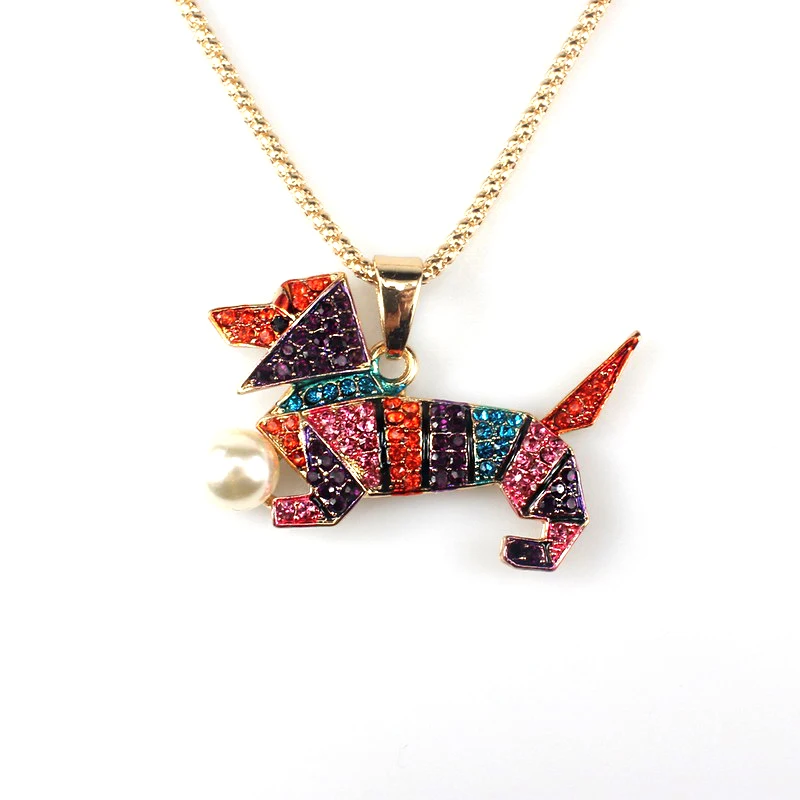 Очаровательные жемчужные ожерелья из горного хрусталя ожерелье с подвеской в