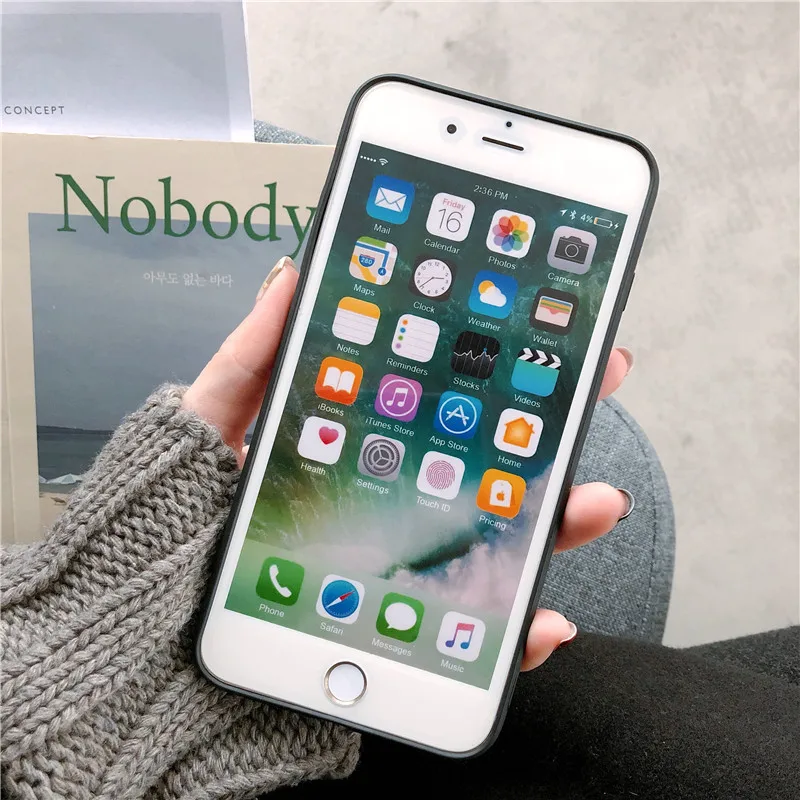 Blu-ray 3D серый чехол для iphone X 10 6 6s 7 8 puls Чехлы IMD Мягкий силиконовый | Мобильные