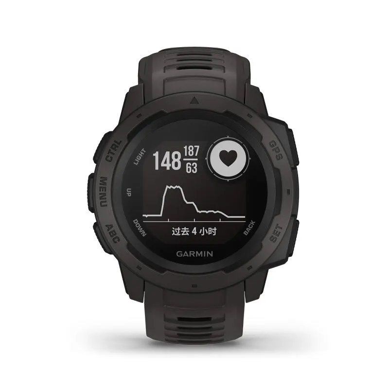 Часы GARMIN Instinct прочные уличные часы с GPS функциями GLONASS и Galileo пульсометром 3-осевым