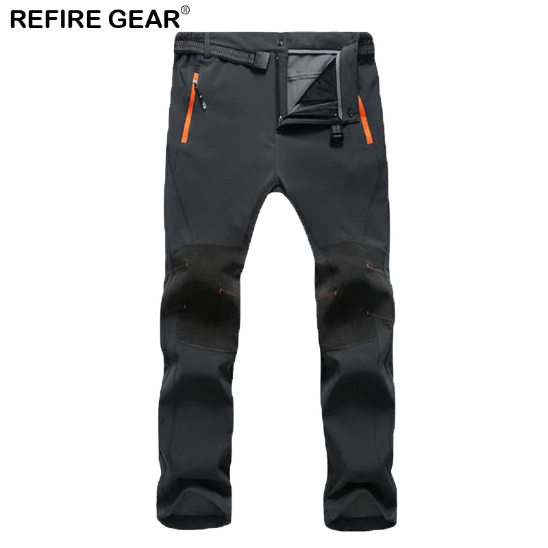 Мужские и женские брюки ReFire Gear Осенние уличные штаны из мягкой флисовой ткани