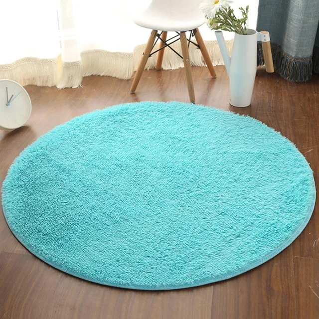 Тонкий розовый ковер полиэстер большой современный лохматый круглый и ковры для