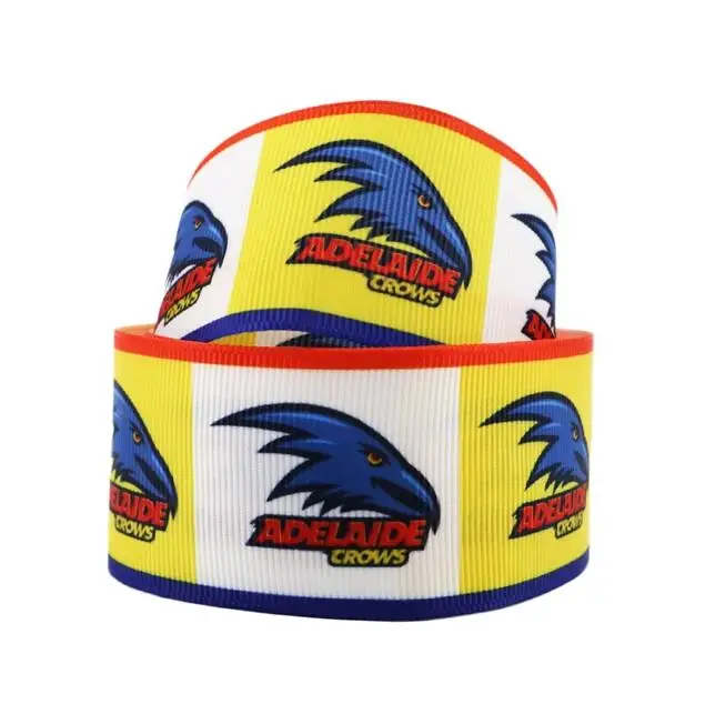 100Y Бесплатная доставка 25 мм Спорт Футбол печатная корсажная лента аксессуар hairbow