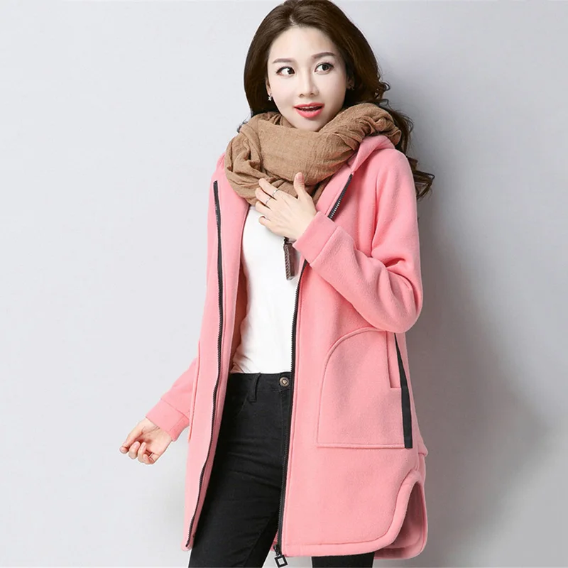 Зимняя женская верхняя одежда 2018 новые толстые плюс бархатные женские толстовки