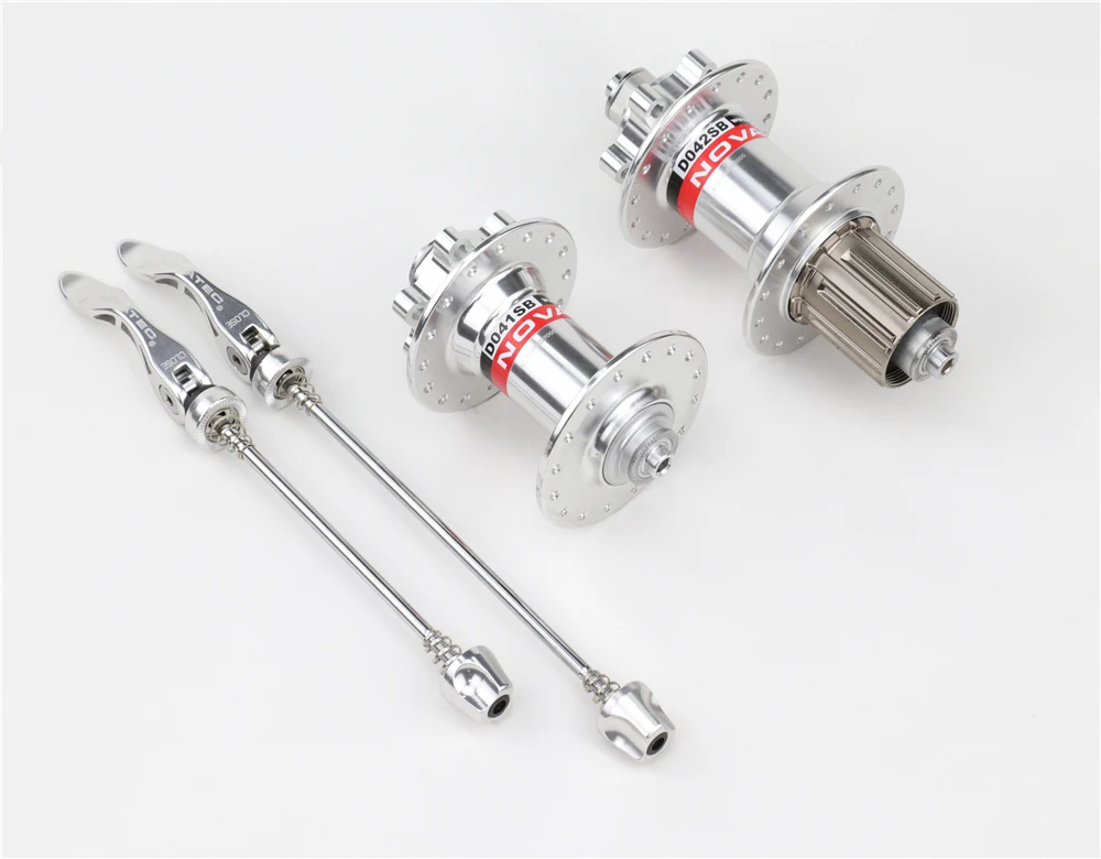 32/32H 36/36 отверстия NOVATEC D041SB D042SB втулки MTB горный велосипед J изгиб HUBSET Серебряная