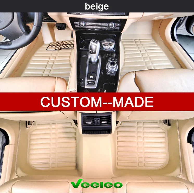 Custom-Fit Veeleo 4 цвета EVA автомобильные коврики для Volvo XC60-2010-2015 Все погоды анти- slip