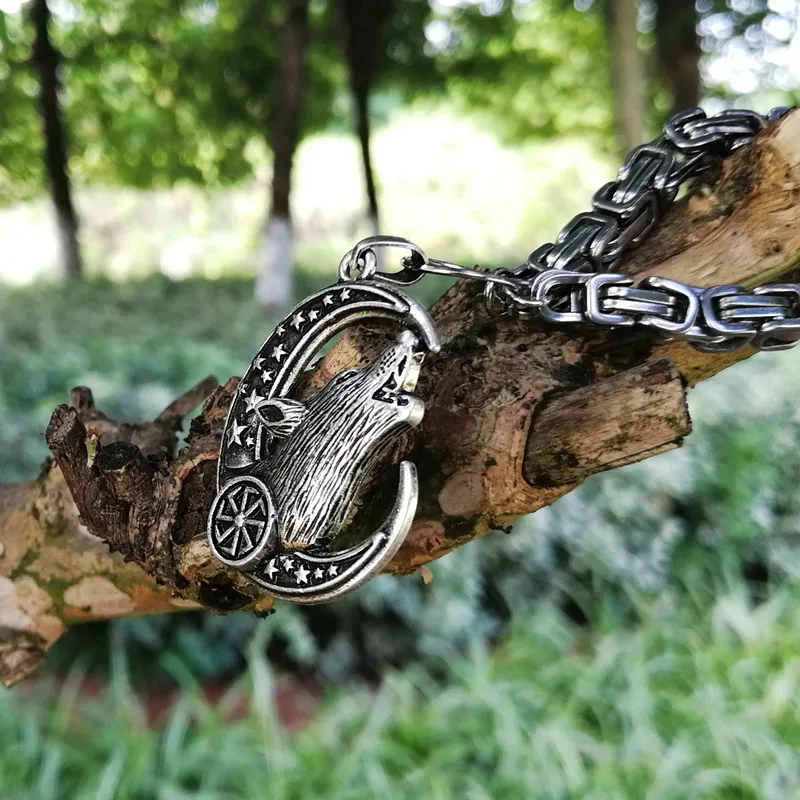 Прямая доставка Коловрат волк ожерелье для мужчин норвежский викинг в виде