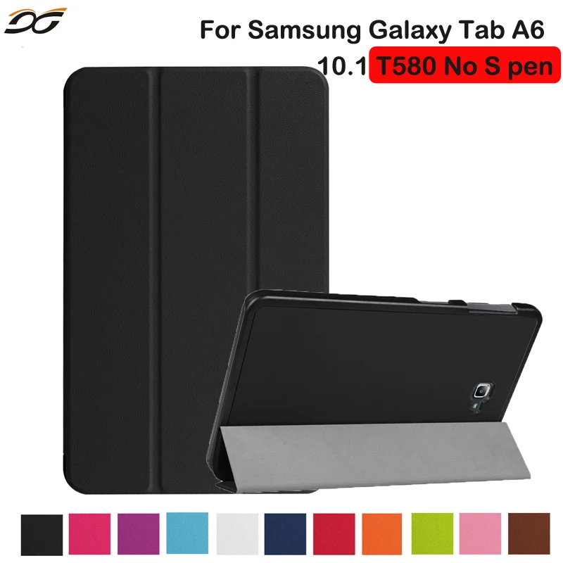 Для Samsung Galaxy Tab A 10 1 без S Pen T580/T585 чехол дюймов защитный складной подставка для A6 1|for