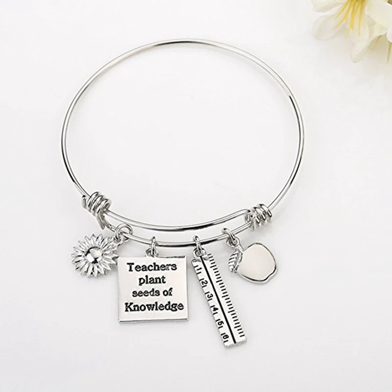 Британский подарок на День учителя регулируемый браслет из титановой стали 2018