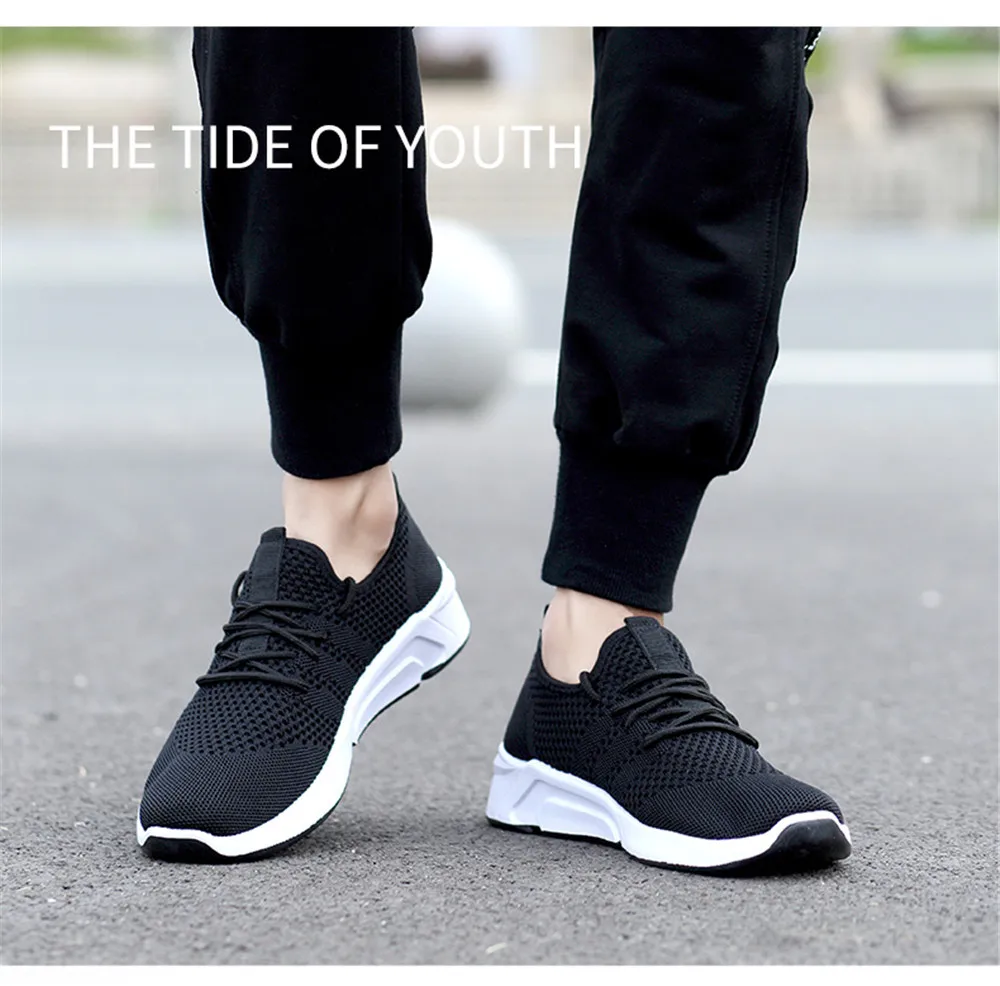 Кроссовки мужские износостойкие Повседневные Дышащие сникерсы на шнуровке