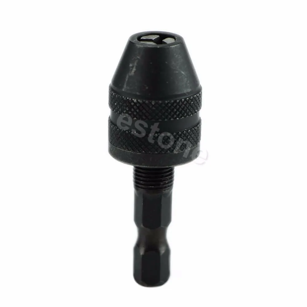 OOTDTY 1/4 мини Оснастка В шестигранный хвостовик Keyless патрон для электрической дрели зажим преобразования 0,3-3 мм