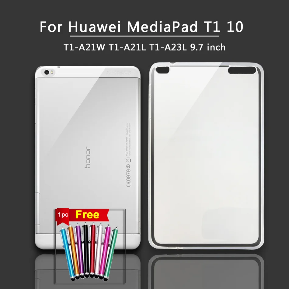 T1 10 T1-A21W Классический силиконовый чехол для huawei MediaPad T1 T2 T3 T5 7 8 10 планшетный чехол Медиа Pad T3 T5 T1 T2 Pro Чехол 7,0 8,0 10,0 дюймов - Цвет: T1 10 T1-A21W
