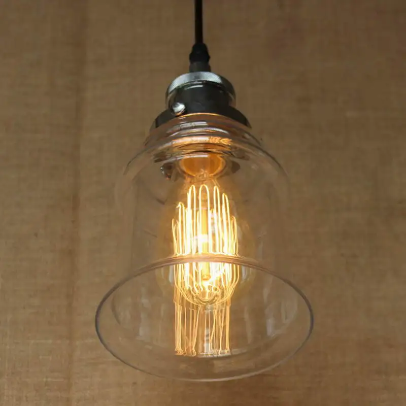 Чердак висит прозрачное стекло тень мини-кулон для кухни огни / исследования