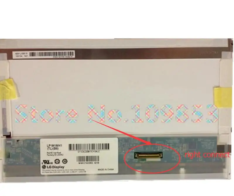 

ЖК-дисплей для ноутбука 10,1 дюйма, светодиодный экран LP101WH1 TLB2 LP101WH1-TLB4 B5 LP101WH1 TLA1 1366*768 40PIN